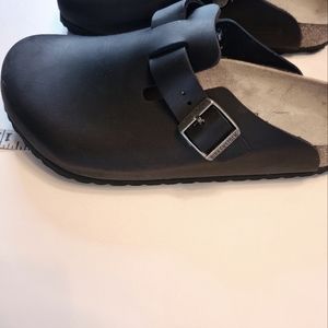 NIB Birkenstock Women's Boston Oiled Leather EVA Single Buckle Clog Shoes Used